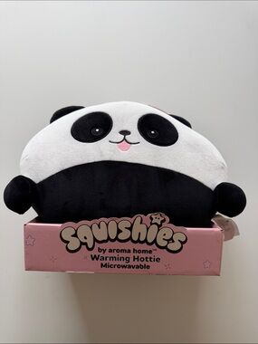 Aroma Home Black & White Panda Plush Warming Hottie